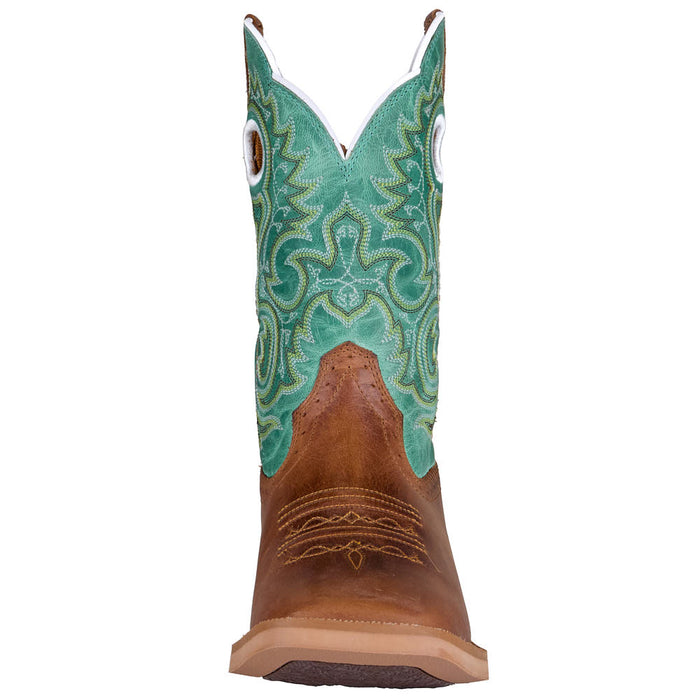 Durango Boots Women's Mocha Vamp 10in Jade Green Top Boot