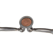 Tooley Bits Spurs Buckles Silver Engraved Floating Spade Short Shank Bit with Rein Rings