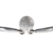 Tooley Bits Spurs Buckles Silver Engraved Floating Spade Short Shank Bit