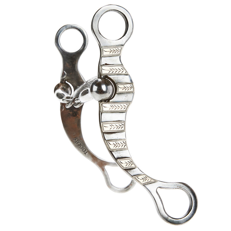 Tooley Bits Spurs Buckles Spade with Silver Bars Bit