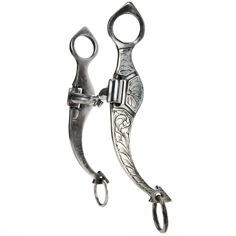 Tooley Bits Spurs Buckles Spade with Floral Silver Bit