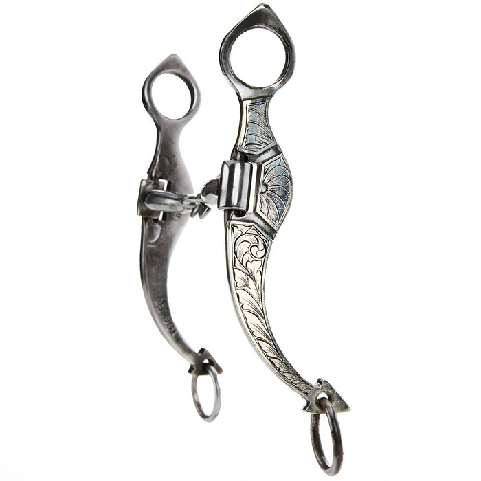 Tooley Bits Spurs Buckles Spade with Floral Silver Bit