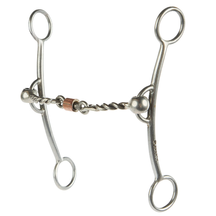 Flaharty Bits  Spurs The Duke 3 Piece Twisted Wire Gag Bit