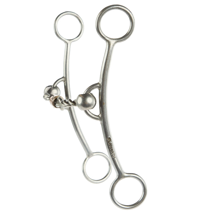 Flaharty Bits  Spurs The Duke 3 Piece Twisted Wire Gag Bit