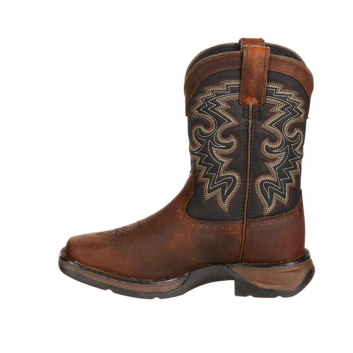Durango Boots Lil Kids Brown Square Toe Western Boot DWBT049