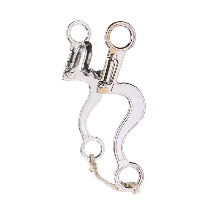 Dutton Bits Solid Medium Port Twisted Bars Calvary Elite Stainless Steel Shank Bit