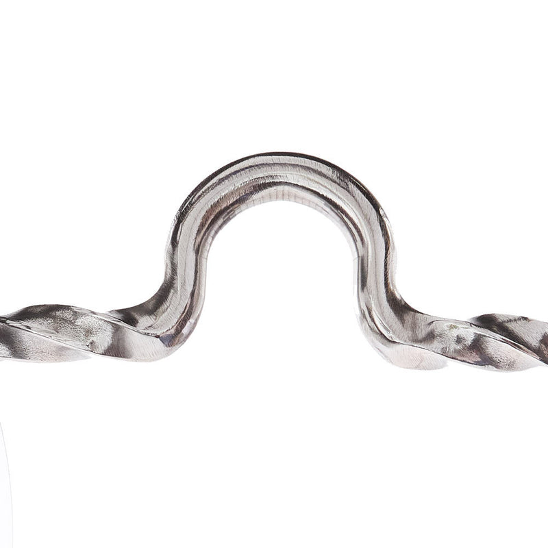 Dutton Bits Solid Medium Port Twisted Bars Calvary Elite Stainless Steel Shank Bit