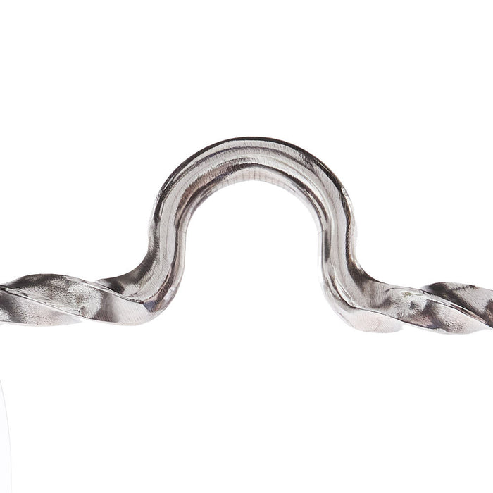 Dutton Bits Solid Medium Port Twisted Bars Calvary Elite Stainless Steel Shank Bit
