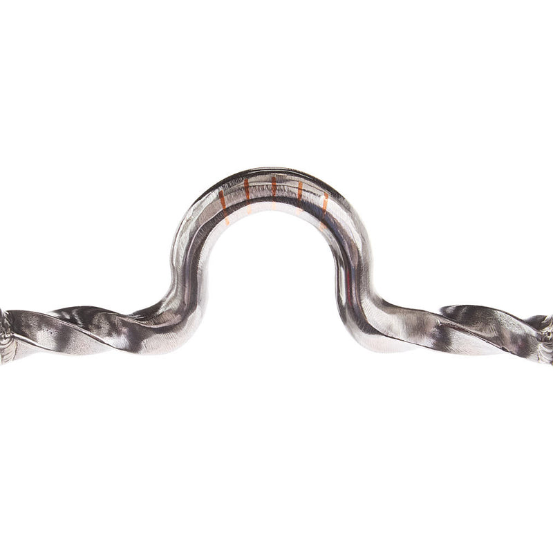 Dutton Bits Solid Medium Port Twisted Bars Calvary Elite Stainless Steel Shank Bit