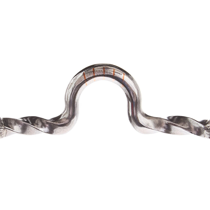 Dutton Bits Solid Medium Port Twisted Bars Calvary Elite Stainless Steel Shank Bit