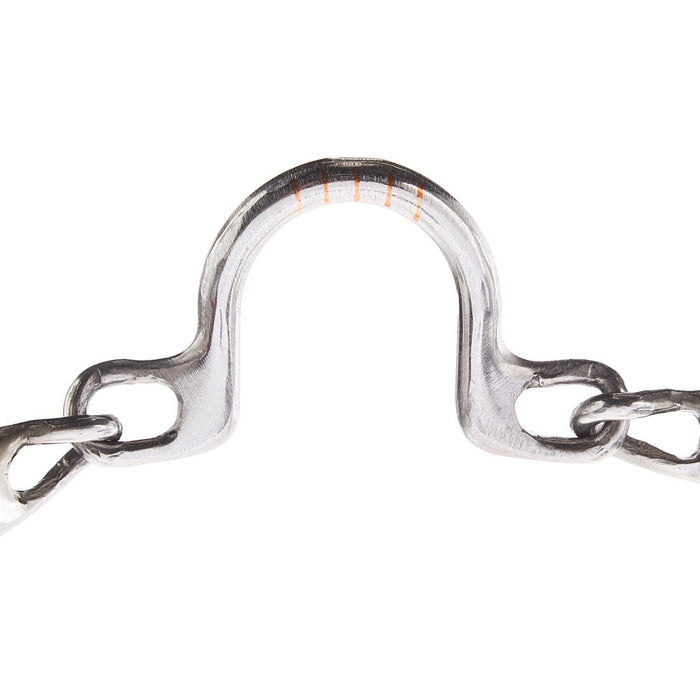 Dutton Bits High Ported Chain Elite Flat Stainless Steel Shank Bit