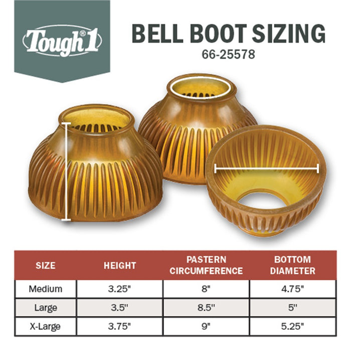 Tough 1 Thick Gum Rubber Pull On Bell Boots