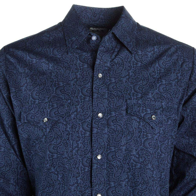 Ely Cattleman Men's Paisley Print Western Snap Shirt
