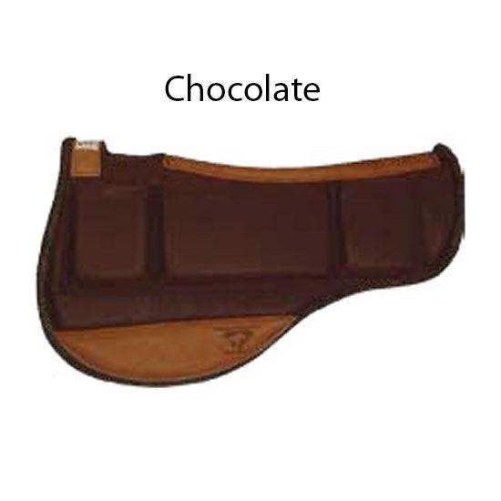 Diamond Wool Pad Company Canvas Top 1/2in Endurance Round Contoured Ranch Saddle Pad