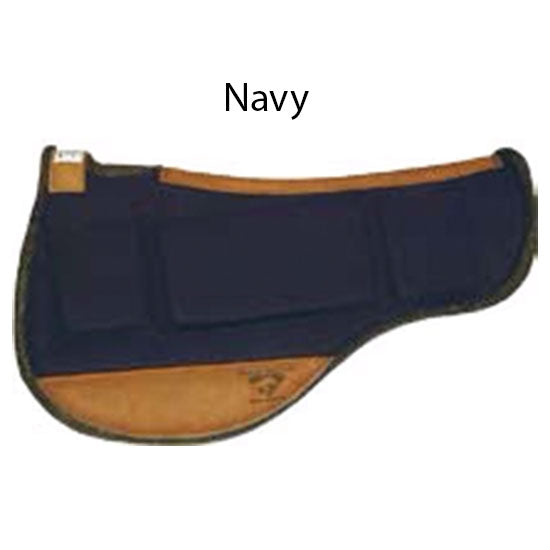 Diamond Wool Pad Company Canvas Top 1/2in Endurance Round Contoured Ranch Saddle Pad