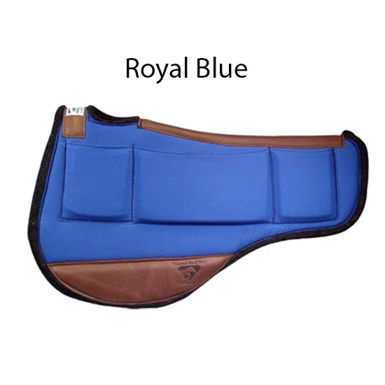 Diamond Wool Pad Company Canvas Top 1/2in Endurance Round Contoured Ranch Saddle Pad
