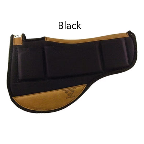 Diamond Wool Pad Company Canvas Top 1/2in Endurance Round Contoured Ranch Saddle Pad