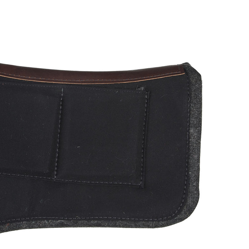 Diamond Wool Pad Company Black Endurance Square Contoured 1/2in 33x30 Shim Saddle Pad