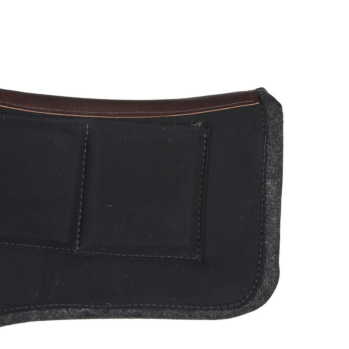 Diamond Wool Pad Company Black Endurance Square Contoured 1/2in 33x30 Shim Saddle Pad