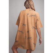 Easel Women's Camel Print Dress