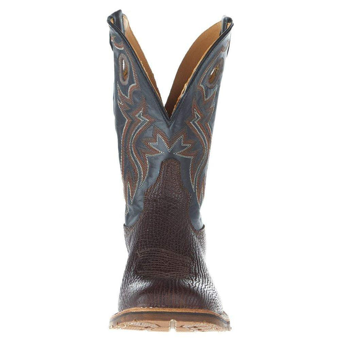 Tony Lama Men's Avalos Cognac Shark 11in Black Top Boots