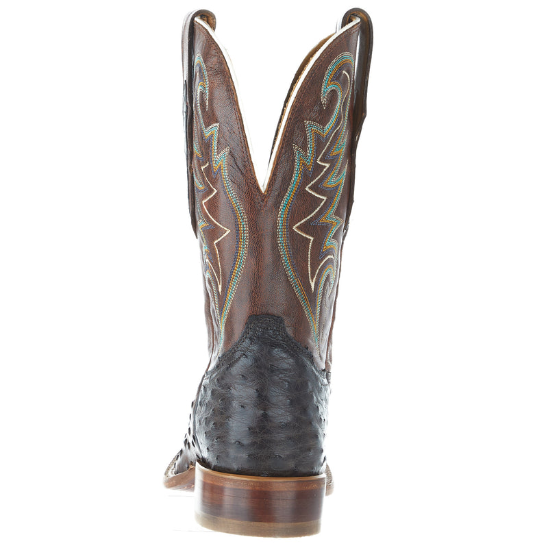 Tony Lama Men's Foster Sienna Full Quill Ostrich 11in Goat Top