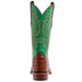 Tony Lama Men`s Tobac Full Quill Ostrich 13In Green Top Cowboy Boot