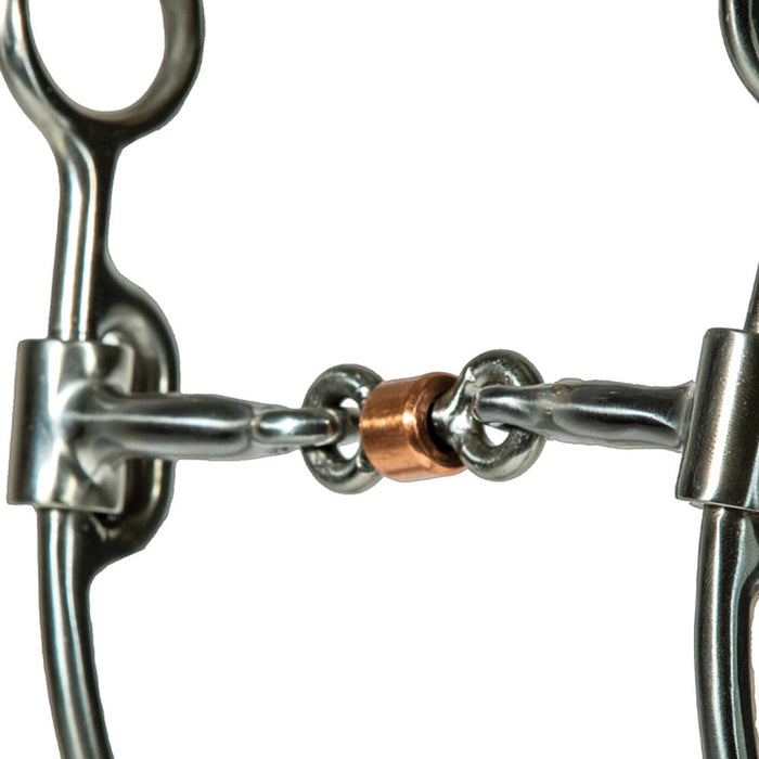 Professionals Choice Equisential Smooth Dog Bone Snaffle 7in Shank Bit