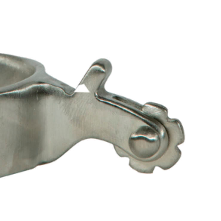 Professionals Choice Equisential 1/2in Band Short Shank Silver Youth Spurs