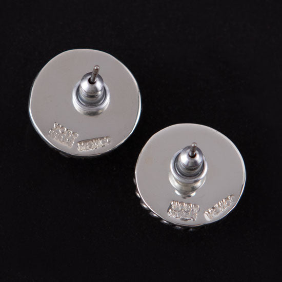 Vogt Silversmiths Rope Trim Stud Earrings