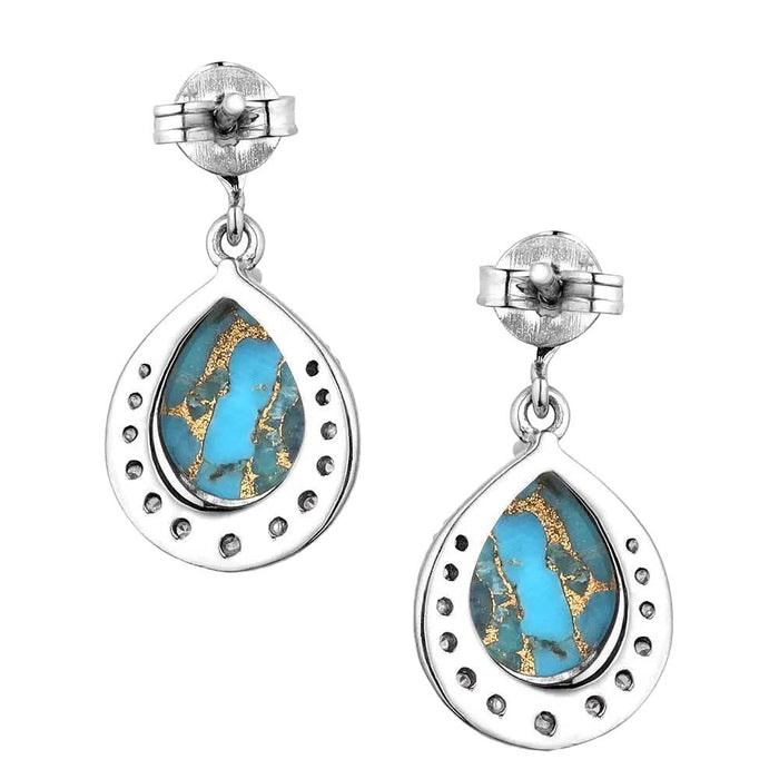 Montana Silversmiths Blue Rivers Turquoise Earrings