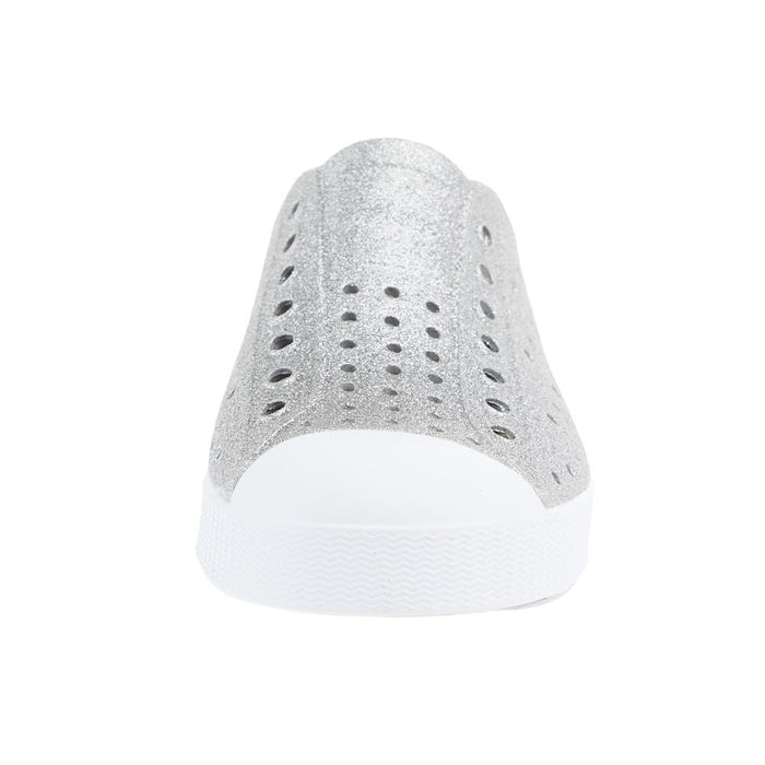 Native Children's Jefferson Bio-Bling Platinum and White Casual Shoe