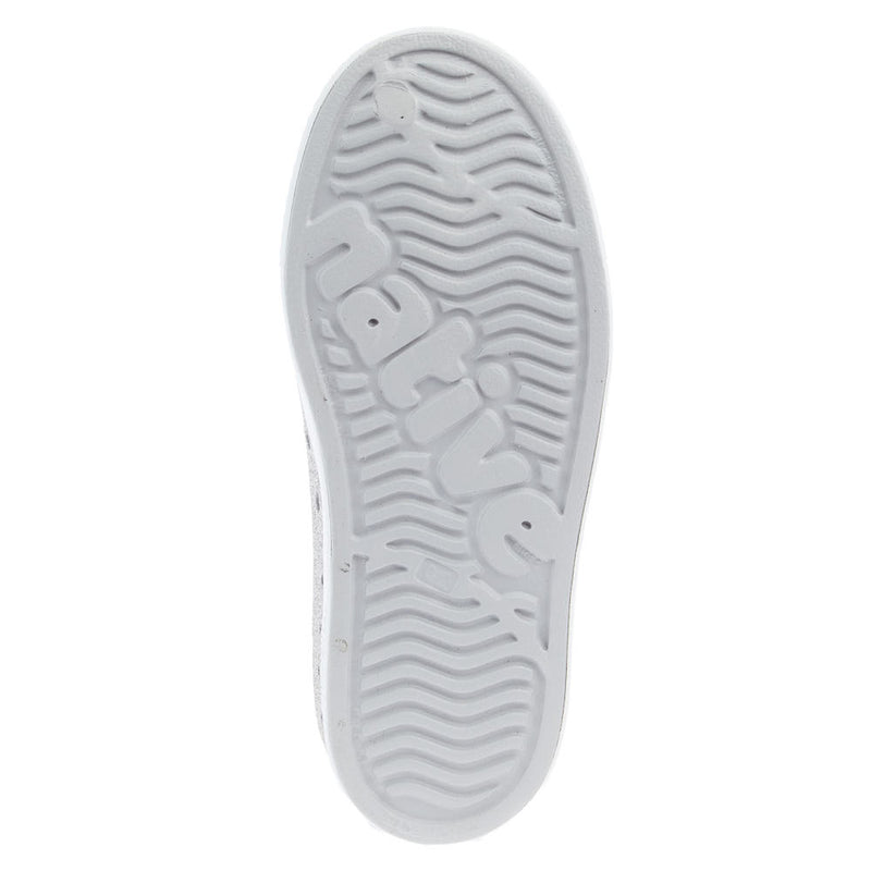 Native Children's Jefferson Bio-Bling Platinum and White Casual Shoe