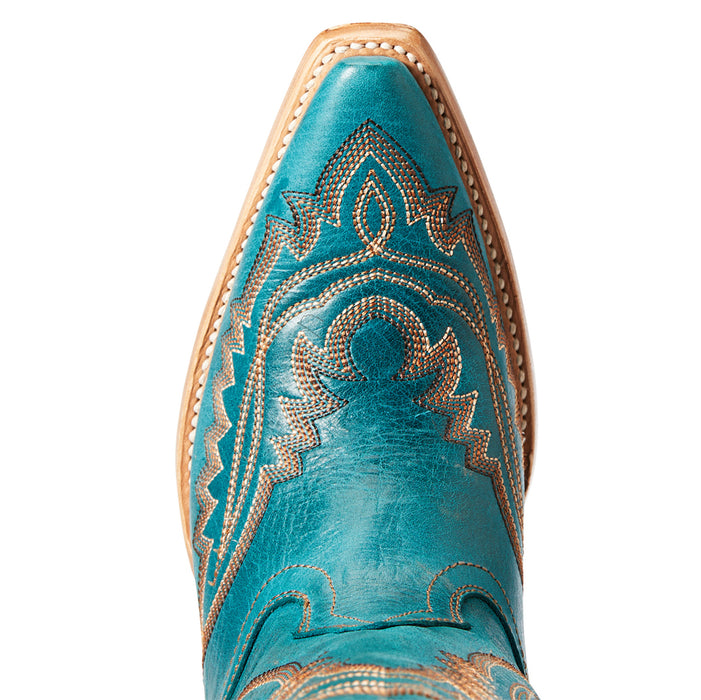 Ariat Womens Casanova Turquoise 16 In Top W/ Side Zip Cowgirl Boot