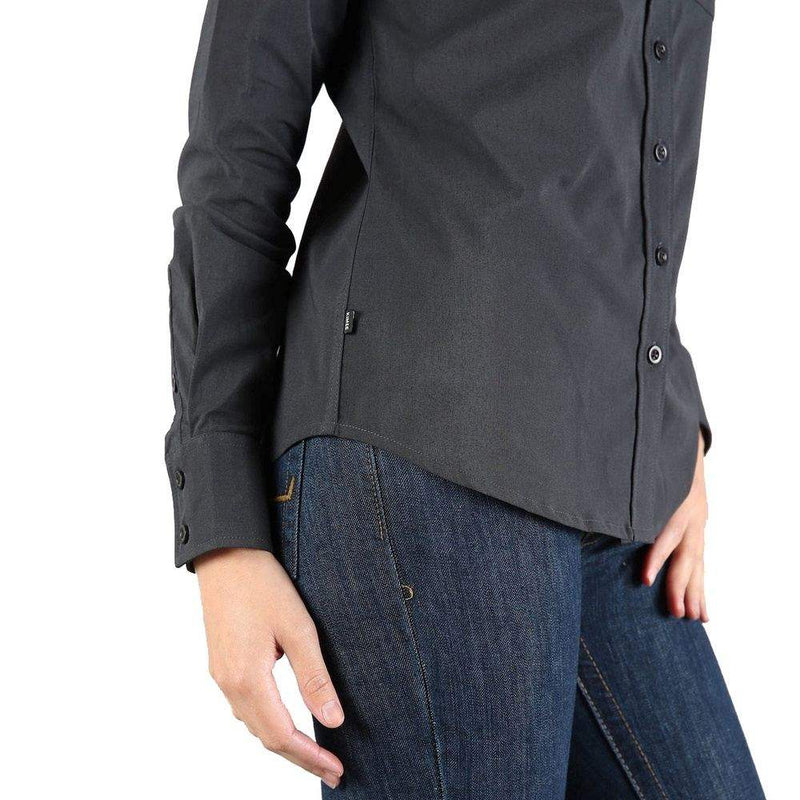 Kimes Ranch Women's Linville Coolmax Button Down Shirt - Black