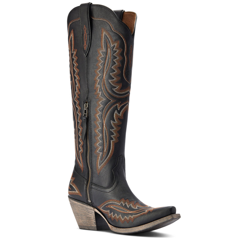 Ariat Women's Brooklyn Black Casanova 16 In Top Snip Toe Cowgirl Boot
