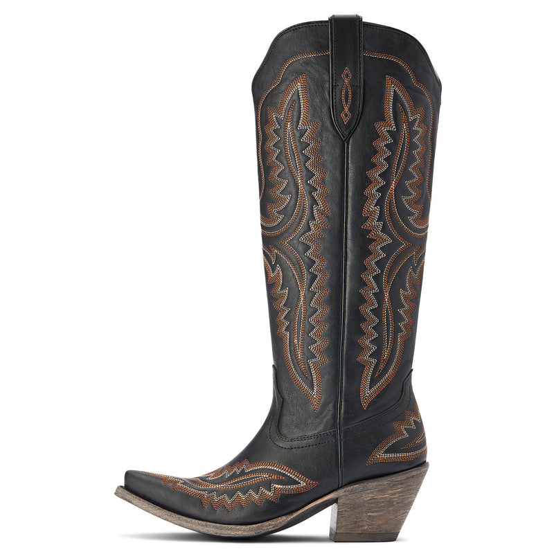 Ariat Women's Brooklyn Black Casanova 16 In Top Snip Toe Cowgirl Boot