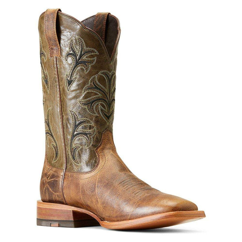 Ariat Men`s Crinkled Brown Cowboss Cowboy Boot