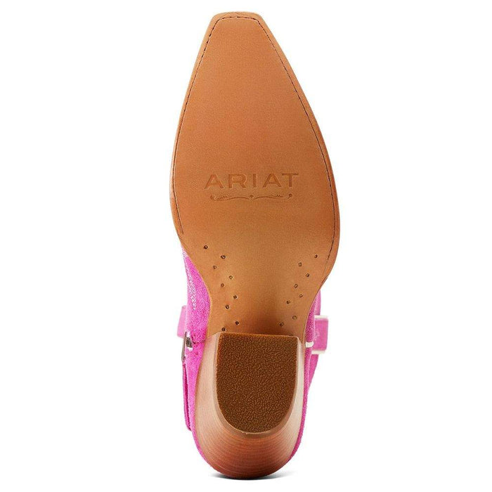 Ariat Women's Haute Pink Suede Casanova 16 In Top Snip Toe Cowgirl Boot