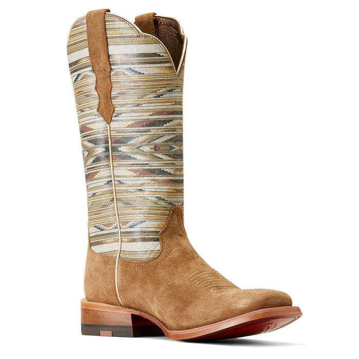 Ariat Women's Chimayo Dijon Roughout Santa Fe Mustard 12inn Top Boot