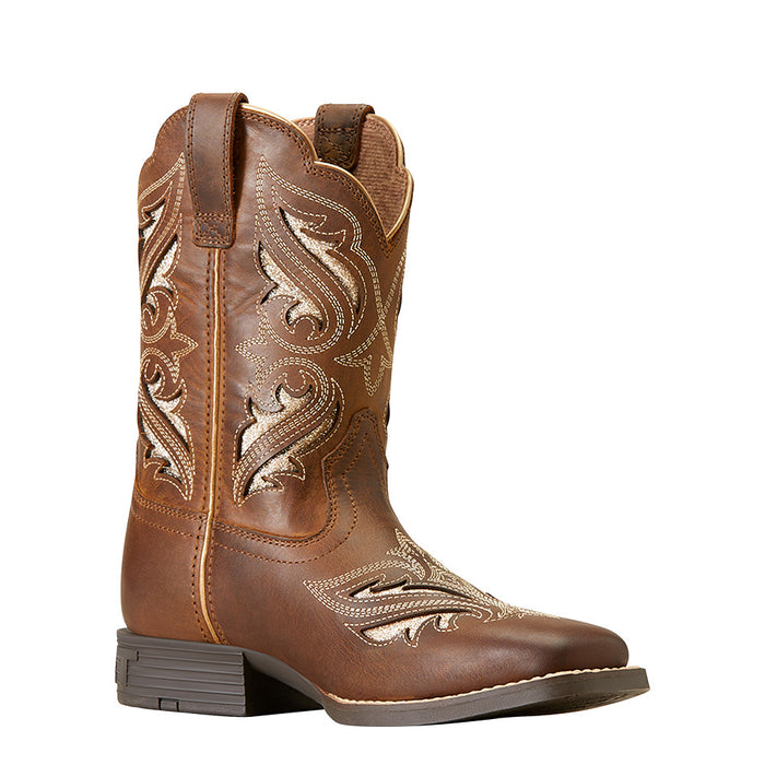 Ariat Youth Sassy Brown Round Up Bliss Western Boot