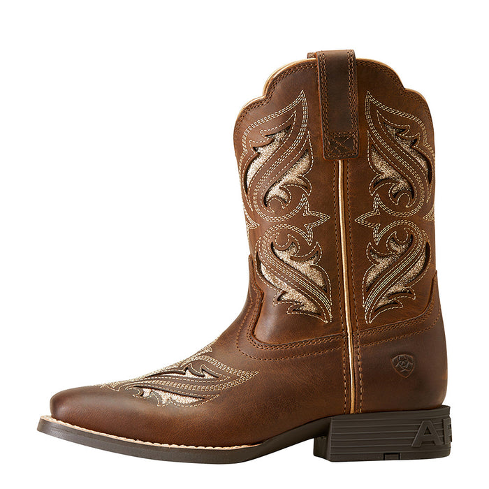 Ariat Youth Sassy Brown Round Up Bliss Western Boot