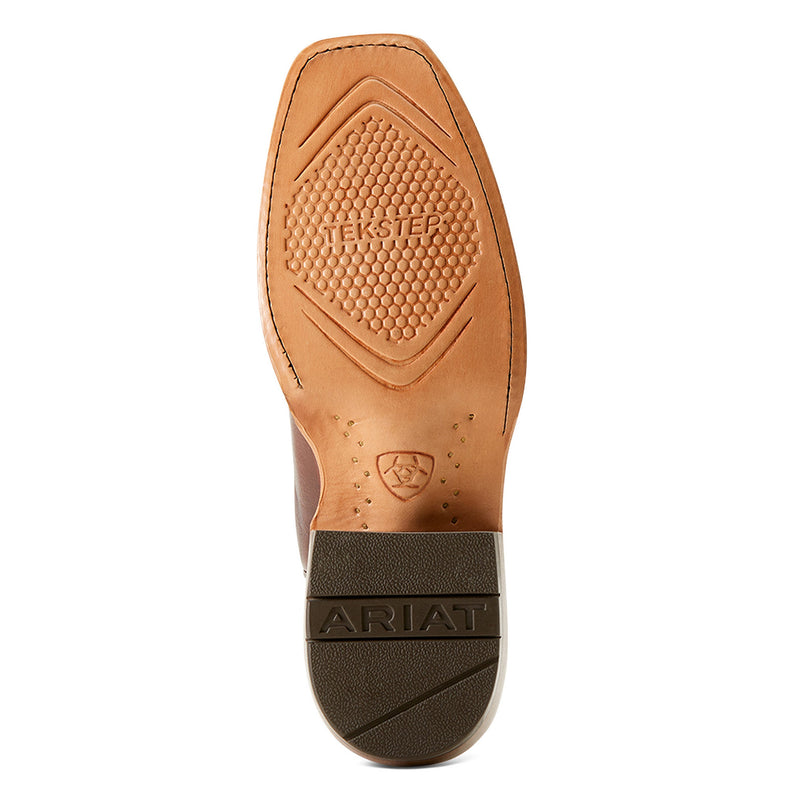 Ariat Women`s Brown Vamp 14In White Top Futurity Cowgirl Boot