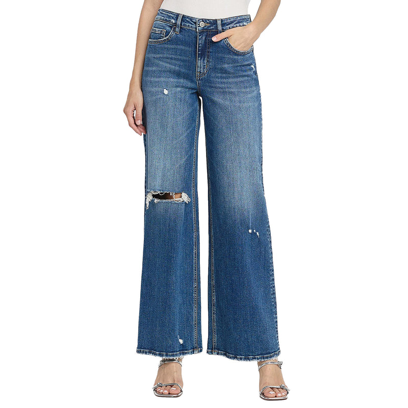 Flying Monkey High Rise Wide Leg Jean