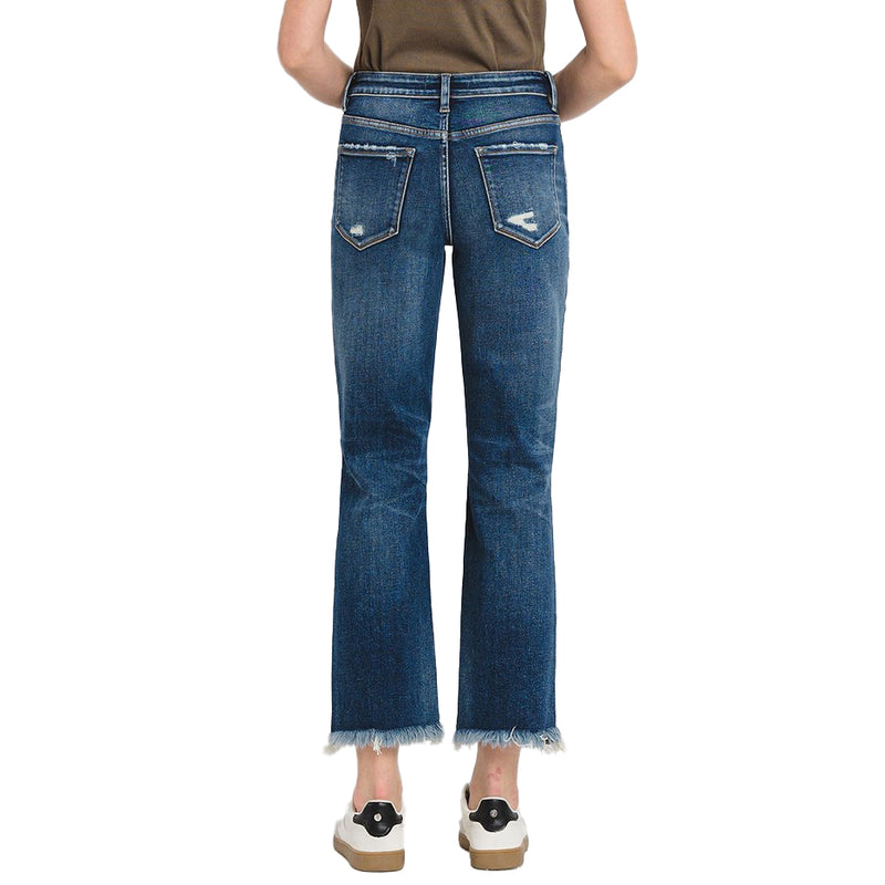 Flying Monkey Ankle Straight Leg Integrated Wash Jeans