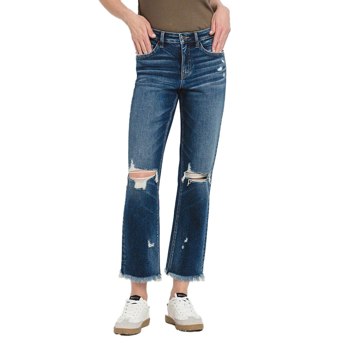 Flying Monkey Ankle Straight Leg Integrated Wash Jeans