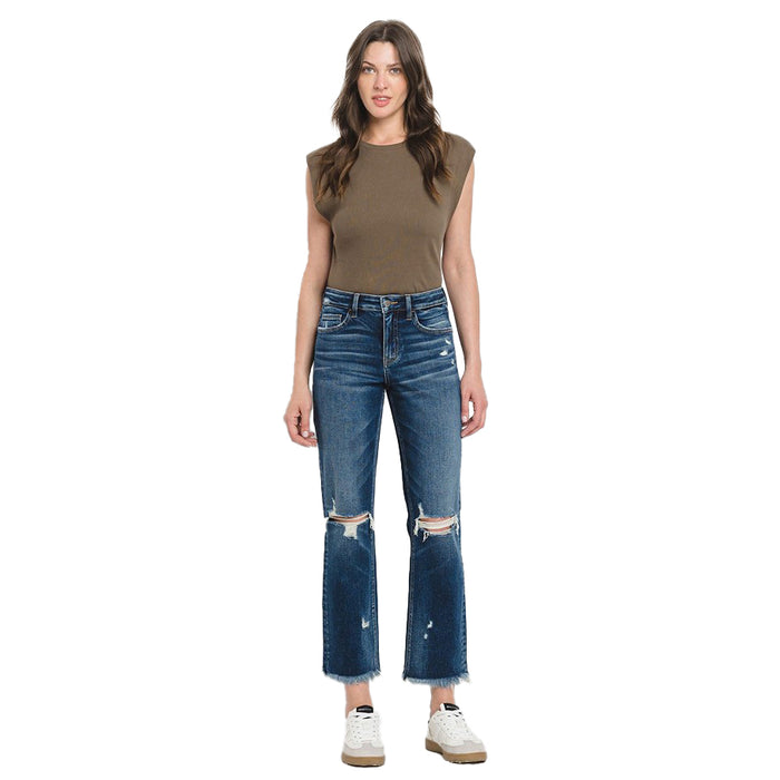 Flying Monkey Ankle Straight Leg Integrated Wash Jeans