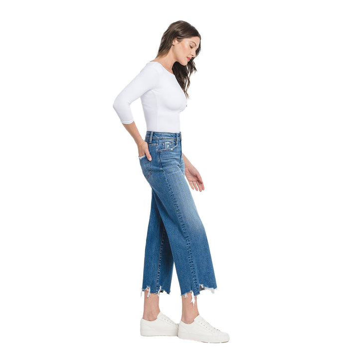 Flying Monkey Crop Wide Leg Delightful Wash Jean