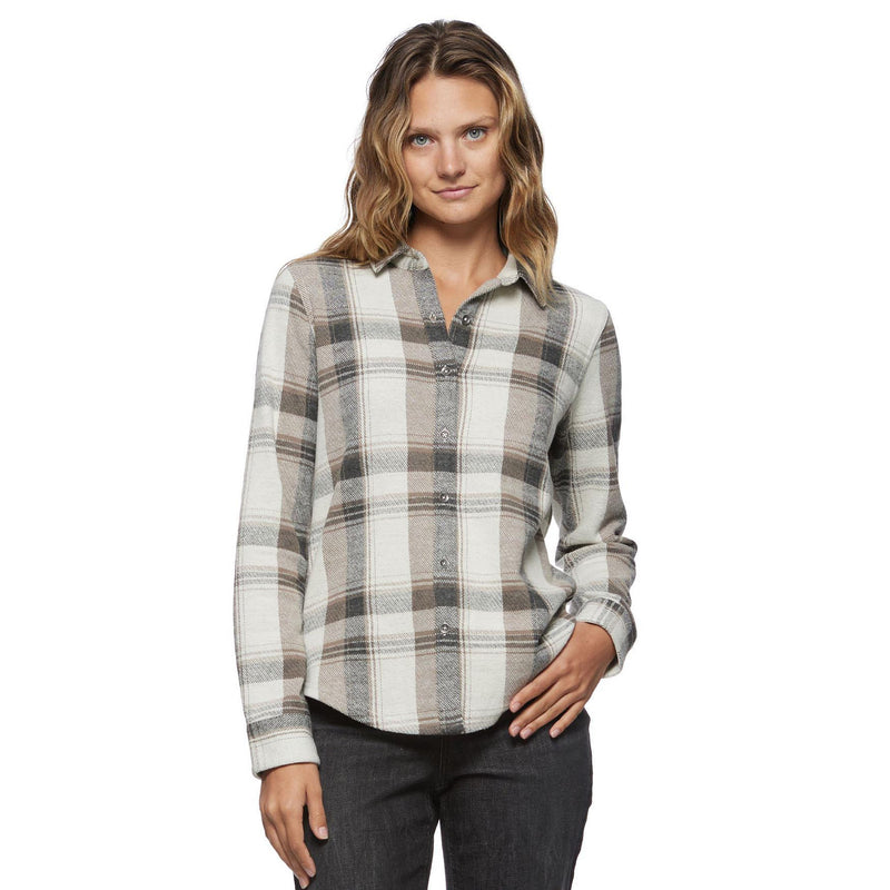 Flag & Anthem Womens Adelaide Charcoal/Cream Plaid Shirt