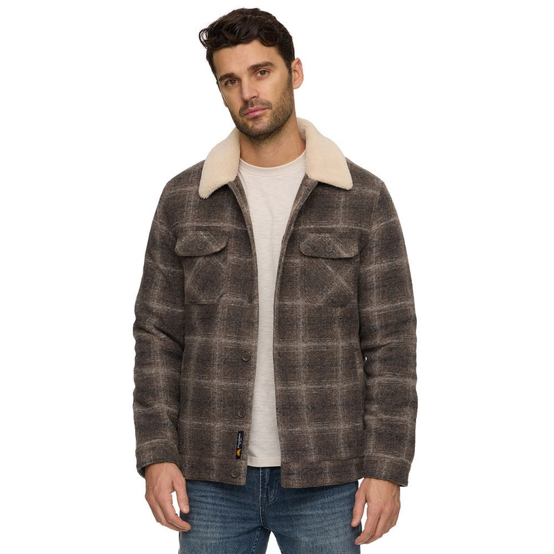Flag & Anthem Men's BrownCream Brookwood Sherpa Jacket